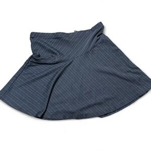 Y2K Express Pinstripe Mini Skirt Preppy Office Siren Size S